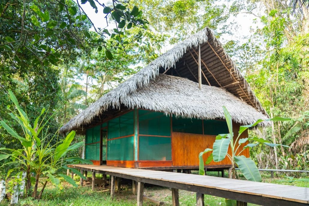 Uno de los alojamientos durante el tour en Amazonas de 7 días en Perú