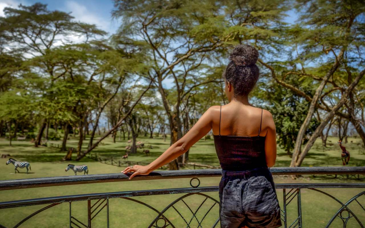 vistes des de les habitacions durant el nostre safari a Kenya i Zanzíbar.