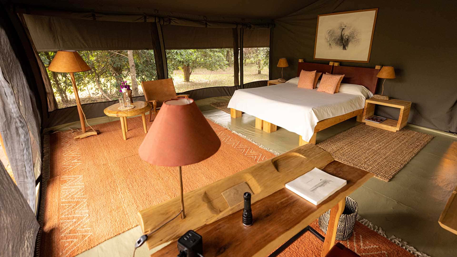 room during the luxury safari to Kenya