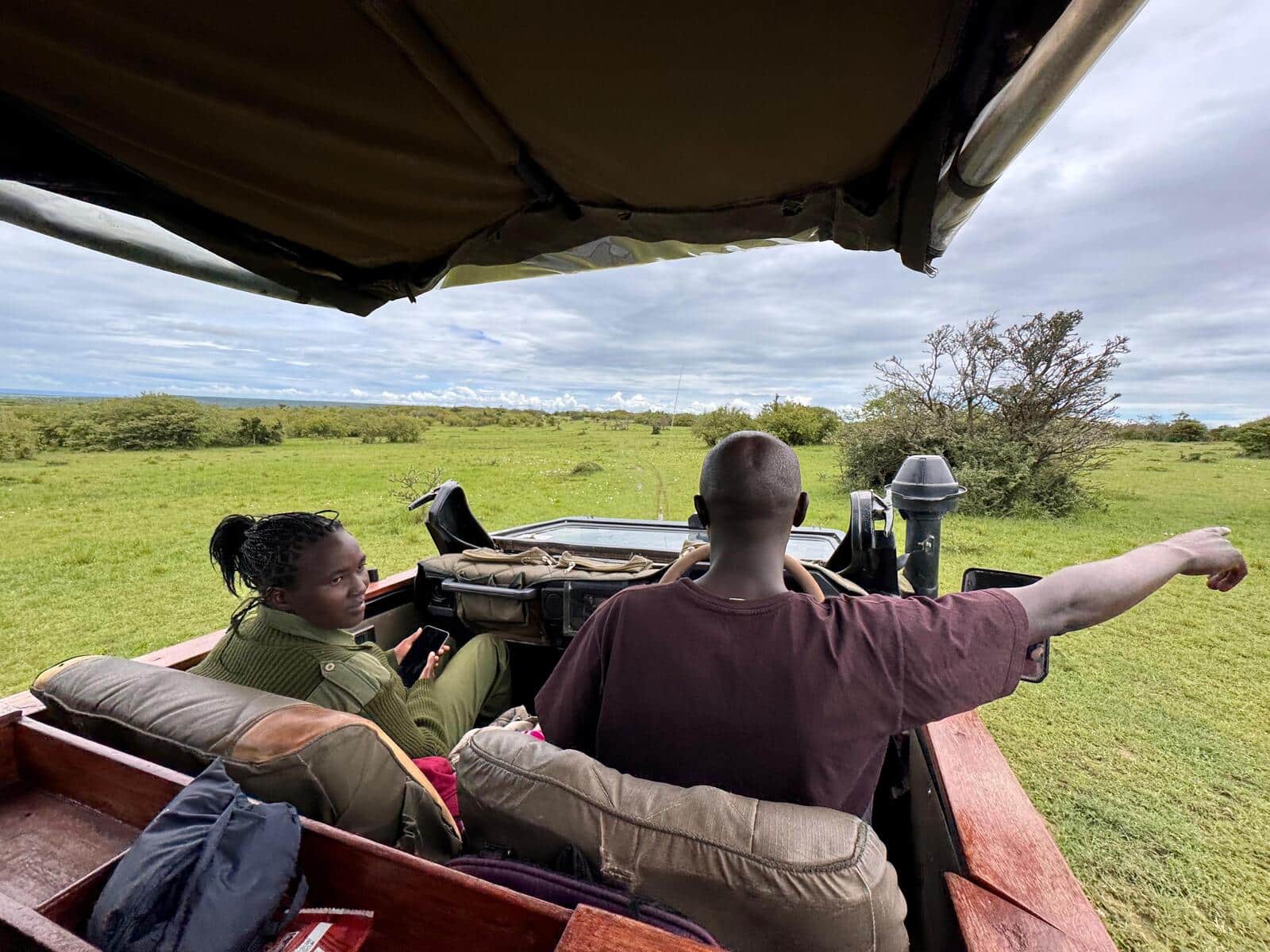 Durante nuestro safari en Nashulai, una aera de conservación en el masái mara.